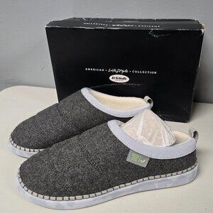 DR. SCHOLL'S Women's Cozy Vibes Slippers, Gray, Size 9.5